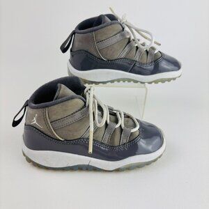 Nike Air Jordan 11 Retro Cool Grey Toddler Shoes Size 8C Gray 378040-005